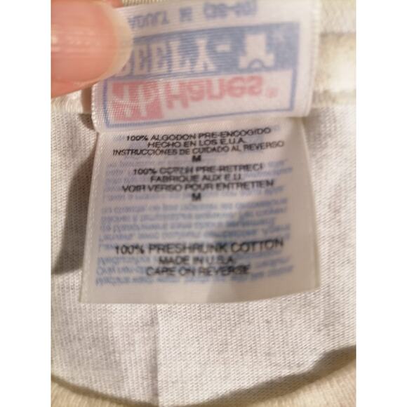 Hanes BEEFY-T Single Stich M Male Shirt White 1996 Atlanta Olympic Park - Picture 4 of 12